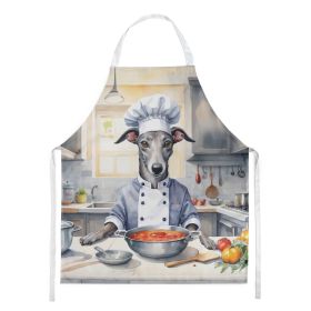 Greyhound The Chef Apron Cooking Kitchen Server Baking Crafts Gardening for Adult Women Men, Unisex, Large, Multicolor