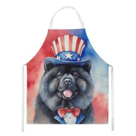 Chow Chow Patriotic American Apron Cooking Kitchen Server Baking Crafts Gardening for Adult Women Men, Unisex, Large, Multicolor (Default: Default)